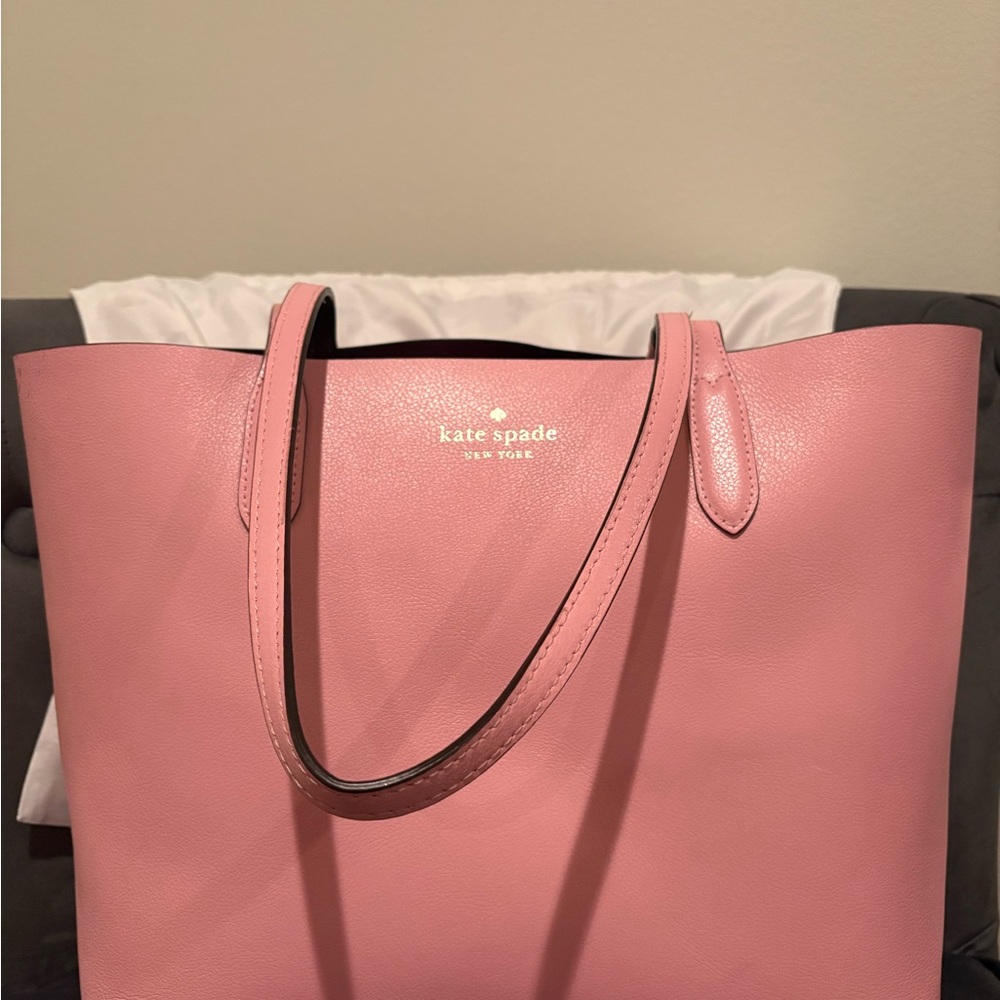 Kate Spade Blush Pink & Burgundy Tote